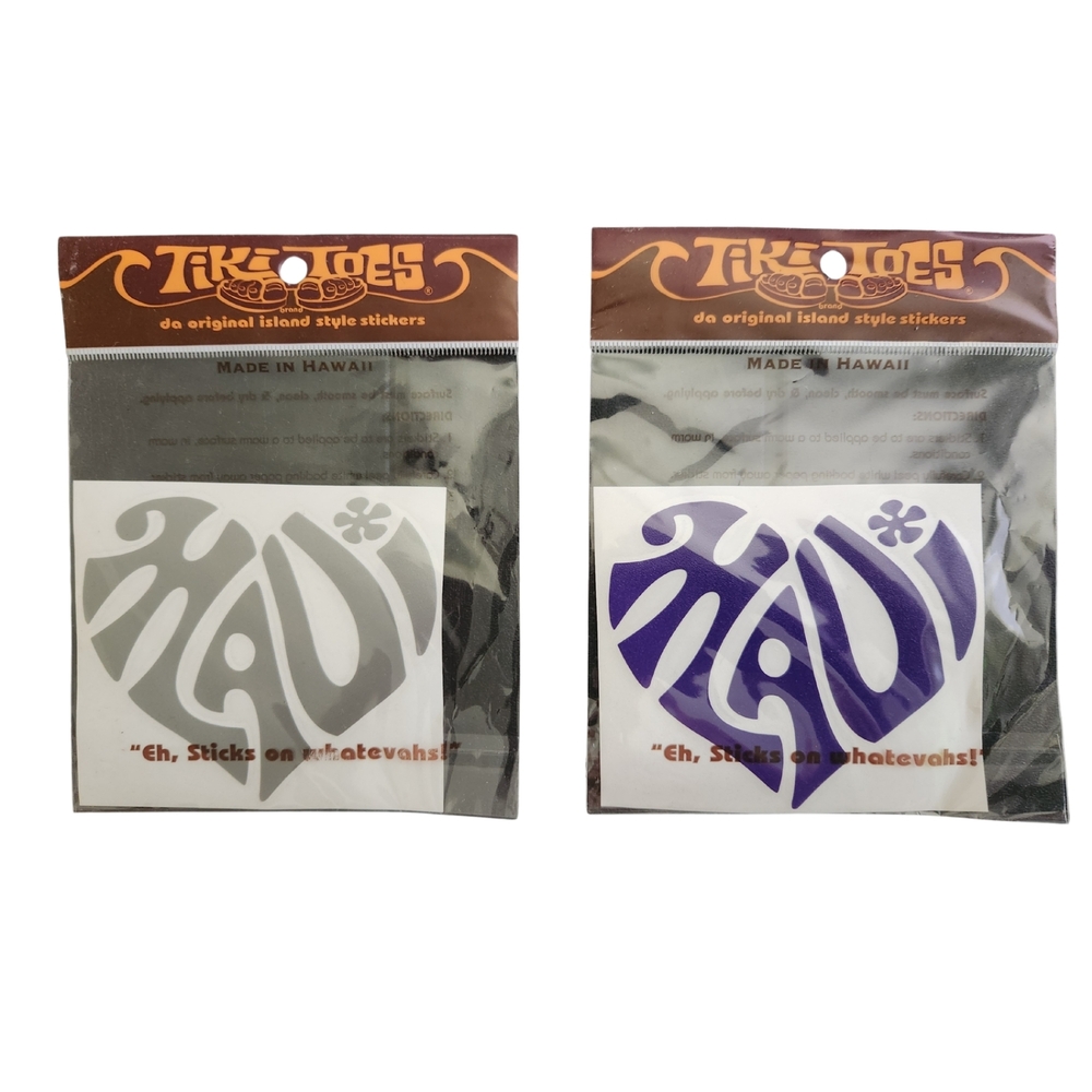 Tiki Toes Maui Stickers 4" Set Of 2